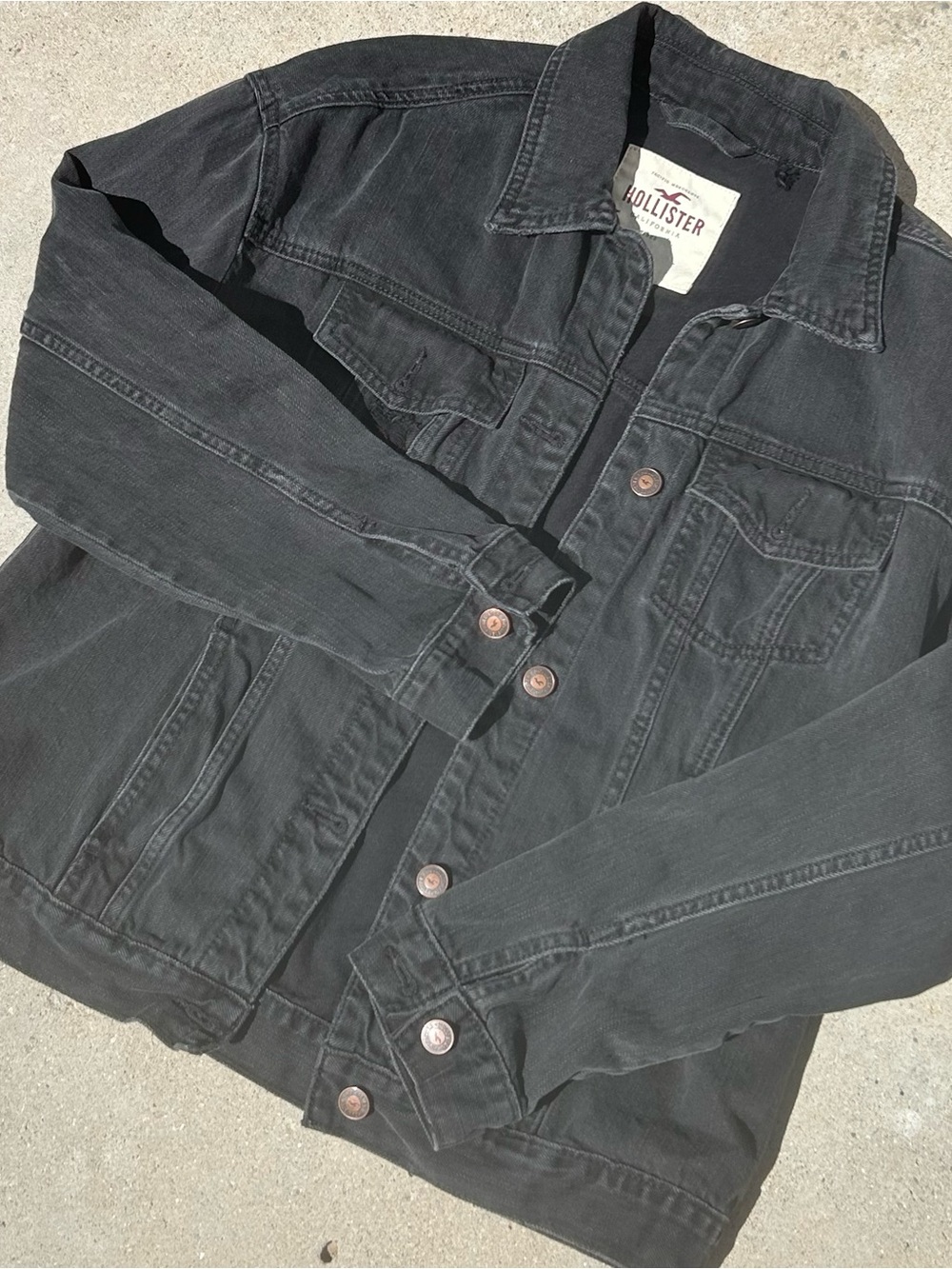 Hollister Black Denim Jacket
